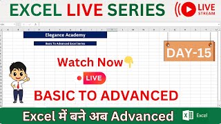 Basic to Advanced Excel Series  Live Session excel msexcel eleganceacademy [upl. by Poock948]