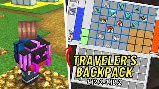 🎒TRAVELERS BACKPACK quotEL MEJOR MOD de MOCHILASquot Minecraft 11821122 REVIEW COMPLETA EN ESPAÑOL [upl. by Sekoorb]