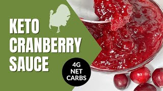 Keto Cranberry Sauce Perfect for your Keto Thanksgiving Menu [upl. by Nylrebmik328]