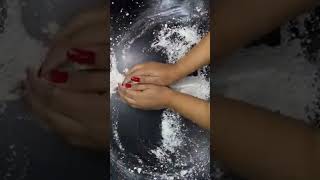 White cement powder Play asmr cementpowderplay dustypowderplay cementasmr dusty dustplay asmr [upl. by Frolick]