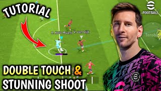 CARA DOUBLE TOUCH  STUNNING SHOT eFootball 2024 Mobile [upl. by Aihsinat]