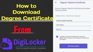 How to Claim Degree Certificate from Digilocker  Download Degree Certificate  All University 🎓 [upl. by Bibi]