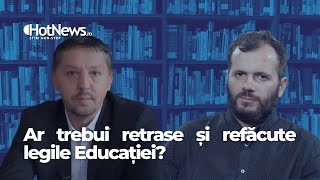 Ar trebui retrase și refăcute legile Educației Daniel David și Radu Vancu la HotNewsro LIVE [upl. by Jecoa]