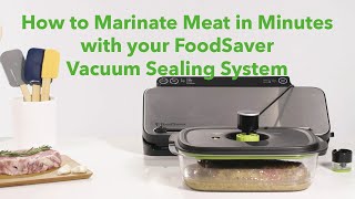 How to Marinate Meat in Minutes with your FoodSaver Vacuum Sealing System [upl. by Eenoj]