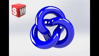 trefoil knot mathematical equation solidworks [upl. by Riggall760]