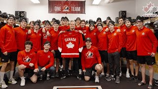 Jonathan Torrens visits Canada East ahead of World Junior A Hockey Challenge gold medal game [upl. by Javler484]