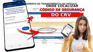 COMO CONSULTAR O CÓDIGO DE SEGURANÇA DO CRV  COMO BAIXAR CRLV DIGITAL [upl. by Luiza19]