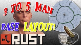 3 TO 5 MAN BASE LAYOUT  RUST [upl. by Pence]