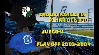 Industriales vs Pinar del Rio  Play Off Serie Nacional 20032004 Juego 4  Latino Cuban Baseball [upl. by Marji]