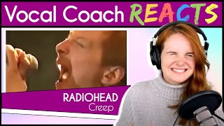 Vocal Coach reacts to Radiohead  Creep Thom Yorke Live Best Live Performance [upl. by Zel812]