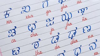 ಕನ್ನಡ ವ್ಯಂಜನ ಅಕ್ಷರಗಳು  HOW TO WRITE KANNADA CONSONANTS LETTERS [upl. by Aniratac]