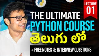 The Ultimate Python Course  L1  Introduction of Python  Ravindrababu Ravula [upl. by Tatianna]