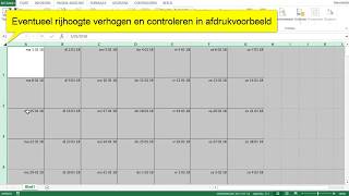 1 Excel Eenvoudige Kalender Maken  Maand per blad  Unieke datum [upl. by Bowen]