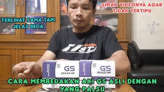 Cara membedakan aki gs asli dan palsu [upl. by Milstone]