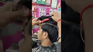 ￼ ₹haircut 🎙️plus straightener 💇‍♂️haircut hairyoutube trending asmr👍straightener sham [upl. by Entruoc]