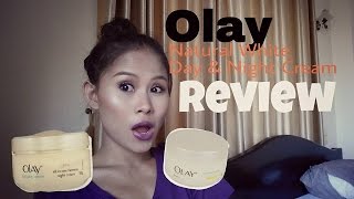 Olay Natural White Day and Night Cream Product Review [upl. by Hermione441]