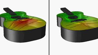 Guitar engineering  Traditional XBracing vs VClass Bracing [upl. by Ebneter]