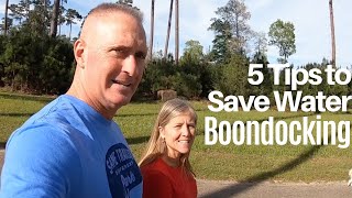 How to Save Water Boondocking  Full Time RV Living [upl. by Correy745]