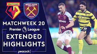 Watford v West Ham  PREMIER LEAGUE HIGHLIGHTS  12282021  NBC Sports [upl. by Josefina542]