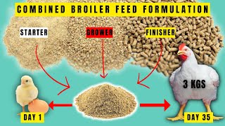 BROILER FEEDS FORMULATIONS Starter  Finisher COMBINED  Make Your Broilers Grow FASTER [upl. by Ebby]