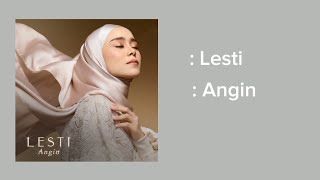 Lesti  angin  official Lirik video [upl. by Ettenay343]