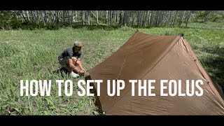 How to Setup The Seek Outside Eolus Zipperless Lightweight Shelter [upl. by Pears]