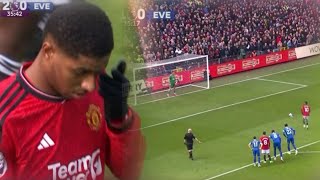 Marcus Rashford Penalty Goal vs Everton  Man United vs Everton [upl. by Aelhsa]