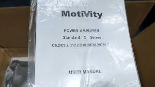 Motivity Power Amplifier C62 Unboxing [upl. by Kissie]