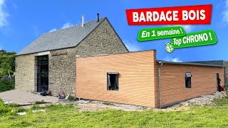 BARDAGE BOIS extérieur complet en 1 semaine  EP76 [upl. by Eerac]