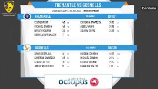 WA Premier Cricket  Mens First Grade  Round 10  Fremantle v Gosnells [upl. by Egrog]