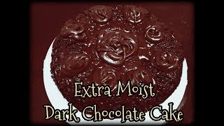 Extra Moist Dark Chocolate Cake  Simple amp Easy to bake [upl. by Winzler307]