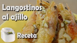 Langostinos al Ajillo  Receta Rápida [upl. by Hutton]