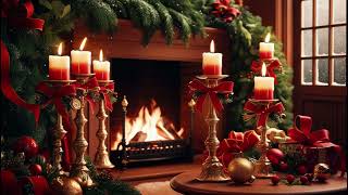 Timeless Christmas Melodies  Classical amp Jazz  Cozy Ambience with Crackling Fireplace  2hour [upl. by Goldstein]