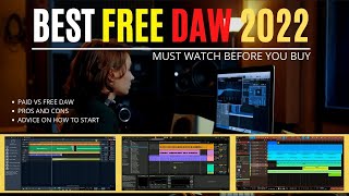 BEST FREE DAW in 2023  Watch Before you Buy  Comparison of Free Music Production Softwares  HINDI [upl. by Esinel]