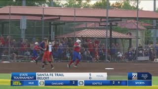 Santa Fe trail softball picks up win in state quarterfinals [upl. by Llimaj]