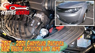 Chrysler Pacifica EGR Valve location and Info 2017 2021 [upl. by Akamaozu624]