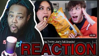 TARAYUMMY TRYING TRADER JOES FALL SNACKS WITH NICHOLAS STURNIOLO  REACTION [upl. by Enenej]