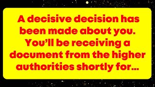 A decision has been made about you You’ll be receiving a document from the higher authorities [upl. by Rheims]