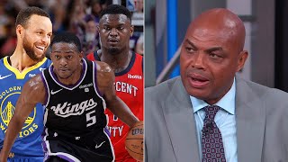 Inside the NBA reacts to Warriors amp Blazers amp Pelicans vs Kings Highlights [upl. by Ahselak401]