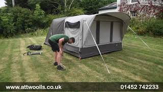 Dometic Boracay TC 401 Tent Pitching Tutorial Video [upl. by Ellerrehs325]