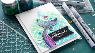 3 Types of Embossing Powder on 1 card [upl. by Edras512]