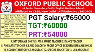 with Govt Pay  DA SCHOOL TEACHERS VACANCY 2024 I ALL SUBJECTS ALL POSTS NO FEE [upl. by Niltak]