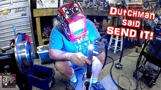 WELDING ON BRAND NEW AXLES 88 Rear End Final ProblemsInstall  Budget Turbo LS S10 Build [upl. by Snashall]