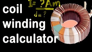 toroidal transformer design formula coil winding calculator [upl. by Erbes]