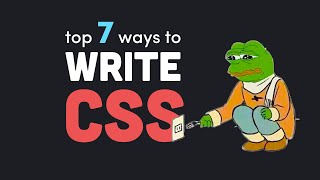 7 ways to deal with CSS [upl. by Atig]