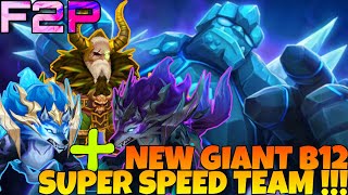 NEW SUPER SPEED TEAM GIANT B12  GB 12 SUMMONERS WAR [upl. by Ybbor]