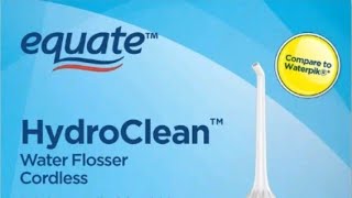 Achieve a Dazzling Smile Effortlessly Equate HydroClean Cordless Water Flosser Review [upl. by Newmann]