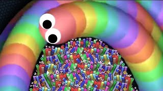 Slitherio AI 100000 Score Epic Slitherio Gameplay slitherio 200 SmashIO [upl. by Nabroc616]