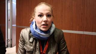 Valentina Monetta Interview with WiwiBloggsCom at Eurovision in Concert 2012 [upl. by Weinstein]