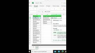 Filtrer une liste avec la fonction UNIQUE sur Excel [upl. by Igiul]